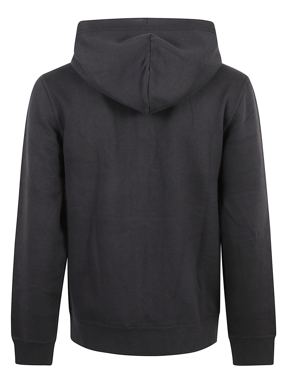 FELPA UOMO CON CAPPUCCIO ESSENTIAL FLEECE HOODED REG ZT - TOMMY HILFIGER <BR/> MW0MW44931 BDS Black TOMMY 1 LINEA 