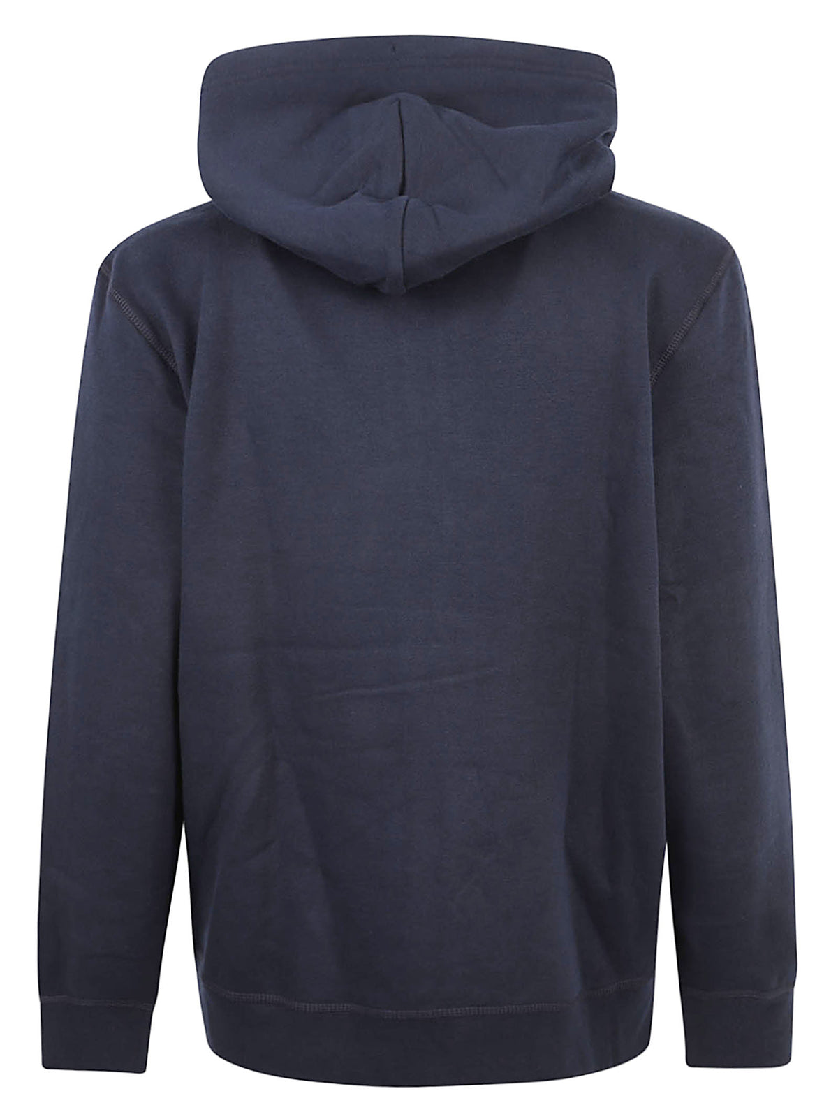 FELPA UOMO CON CAPPUCCIO ESSENTIAL FLEECE HOODED REG ZT - TOMMY HILFIGER<BR/> MW0MW44931 DW5 NAVY BLUE TOMMY 1 LINEA 