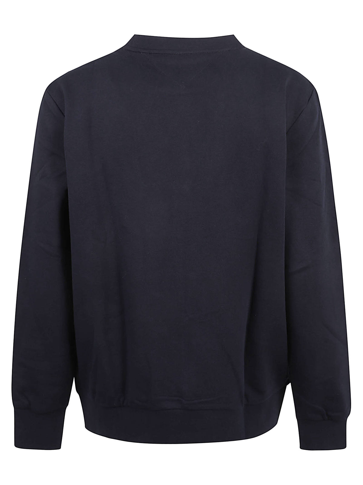 FELPA UOMO GIROCOLLO HILFIGER 1985 REF TERRY CREW - TOMMY HILFIGER<BR/> MW0MW44938 DW5 NAVY BLUE TOMMY 1 LINEA 