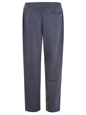 PANTALONI TUTA UOMO RWB TIPPING REG TERRY PANT - TOMMY HILFIGER <BR/> MW0MW44991 DUR NAVY BLUE HEATHER TOMMY 1 LINEA 
