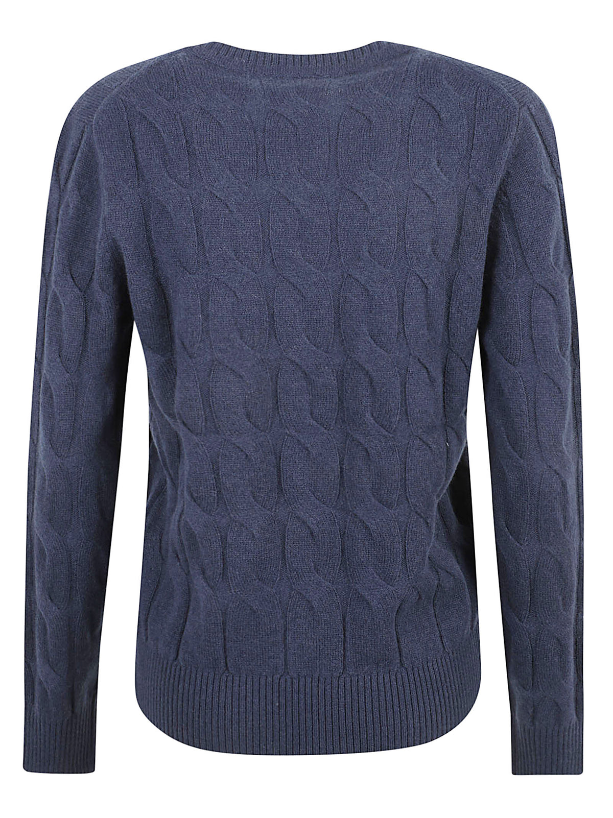 MAGLIONE GIROCOLLO DONNA SOFT WOOL CABLE C-NK LS - TOMMY HILFIGER<BR/> WW0WW43586 C1G DARK BLUE TOMMY 1 LINEA 