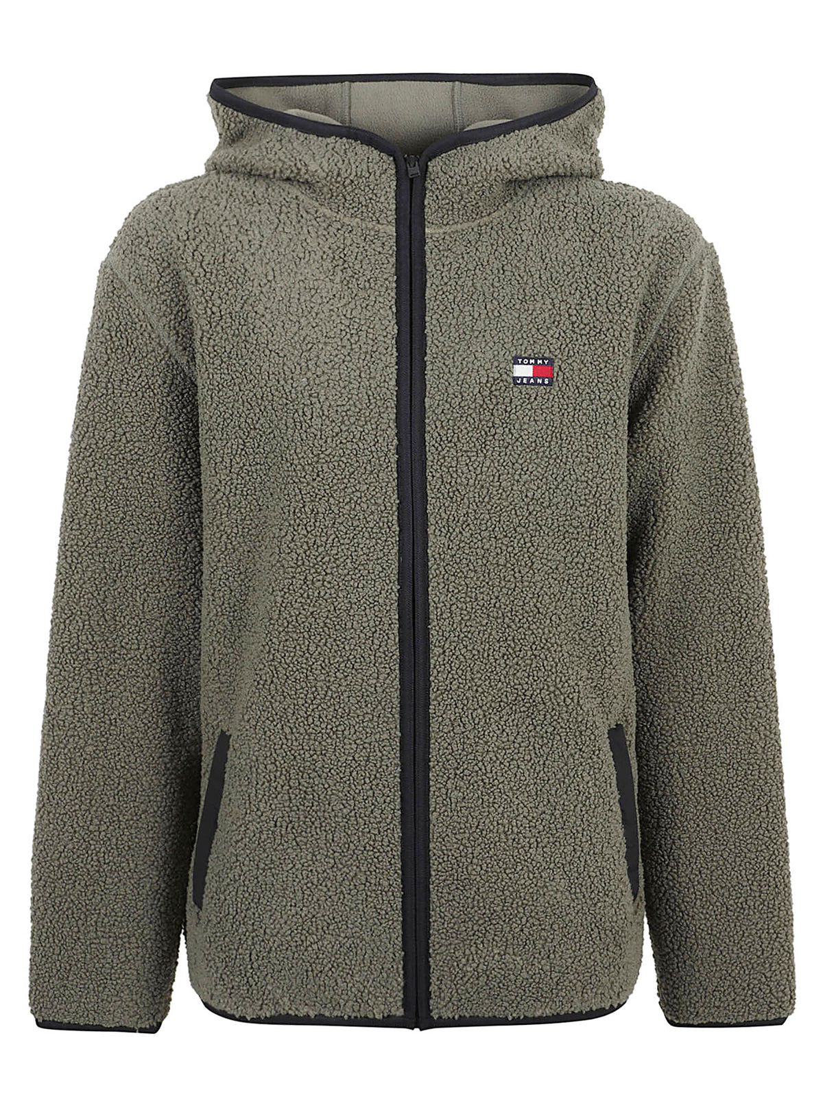 GIACCA UOMO CON CAPPUCCIO REG BADGE TEDDY ZIP - TOMMY JEANS<BR/> DM0DM19224 M04 ROCKY MOUNTAIN TOMMY HILFIGER 
