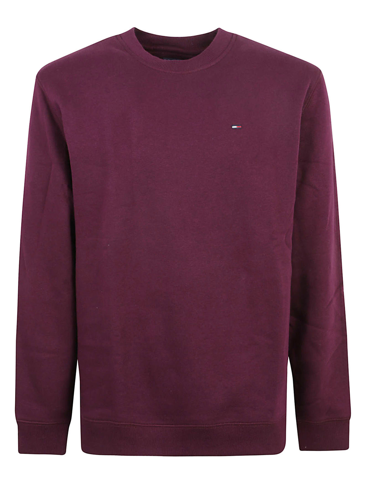 FELPA UOMO GIROCOLLO REG S FLAG - TOMMY JEANS<BR/> DM0DM20741 V11 CALIPSO BERRY TOMMY HILFIGER 