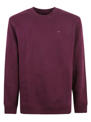 FELPA UOMO GIROCOLLO REG S FLAG - TOMMY JEANS<BR/> DM0DM20741 V11 CALIPSO BERRY TOMMY HILFIGER 