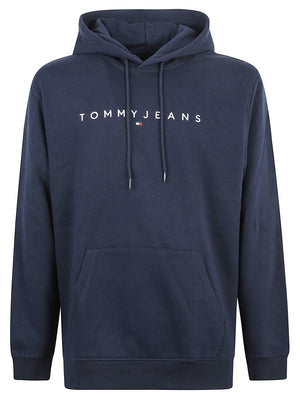FELPA UOMO CON CAPPUCCIO REG LINEAR - TOMMY JEANS DM0DM20746 C1G  TOMMY HILFIGER 