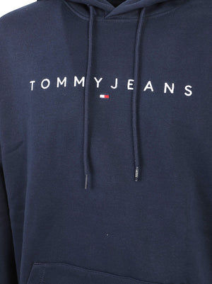 FELPA UOMO CON CAPPUCCIO REG LINEAR - TOMMY JEANS DM0DM20746 C1G  TOMMY HILFIGER 