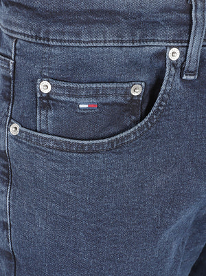 JEANS UOMO SCANTON SLIM - TOMMY JEANS<BR/> DM0DM21213 1BK DENIM BLUE BLACK TOMMY HILFIGER 