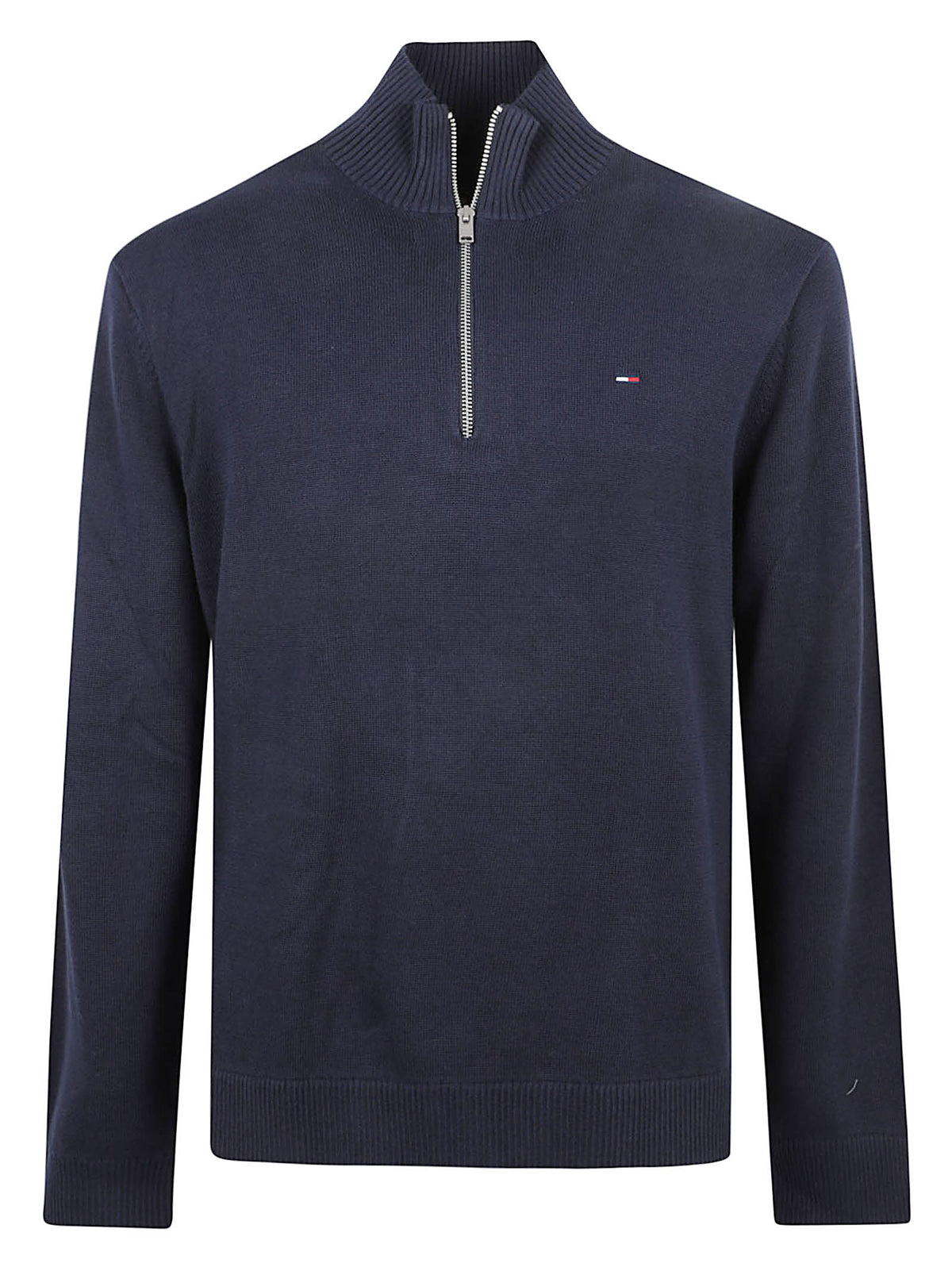 MAGLIONE UOMO SLIM ESS LIGHT 1/4 ZIP - TOMMY JEANS DM0DM21654 C1G DARK NIGHT NAVY TOMMY HILFIGER 