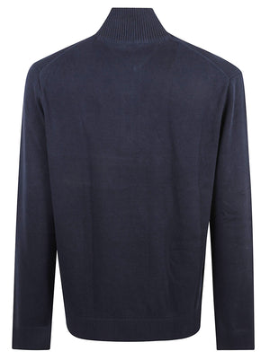 MAGLIONE UOMO SLIM ESS LIGHT 1/4 ZIP - TOMMY JEANS DM0DM21654 C1G DARK NIGHT NAVY TOMMY HILFIGER 