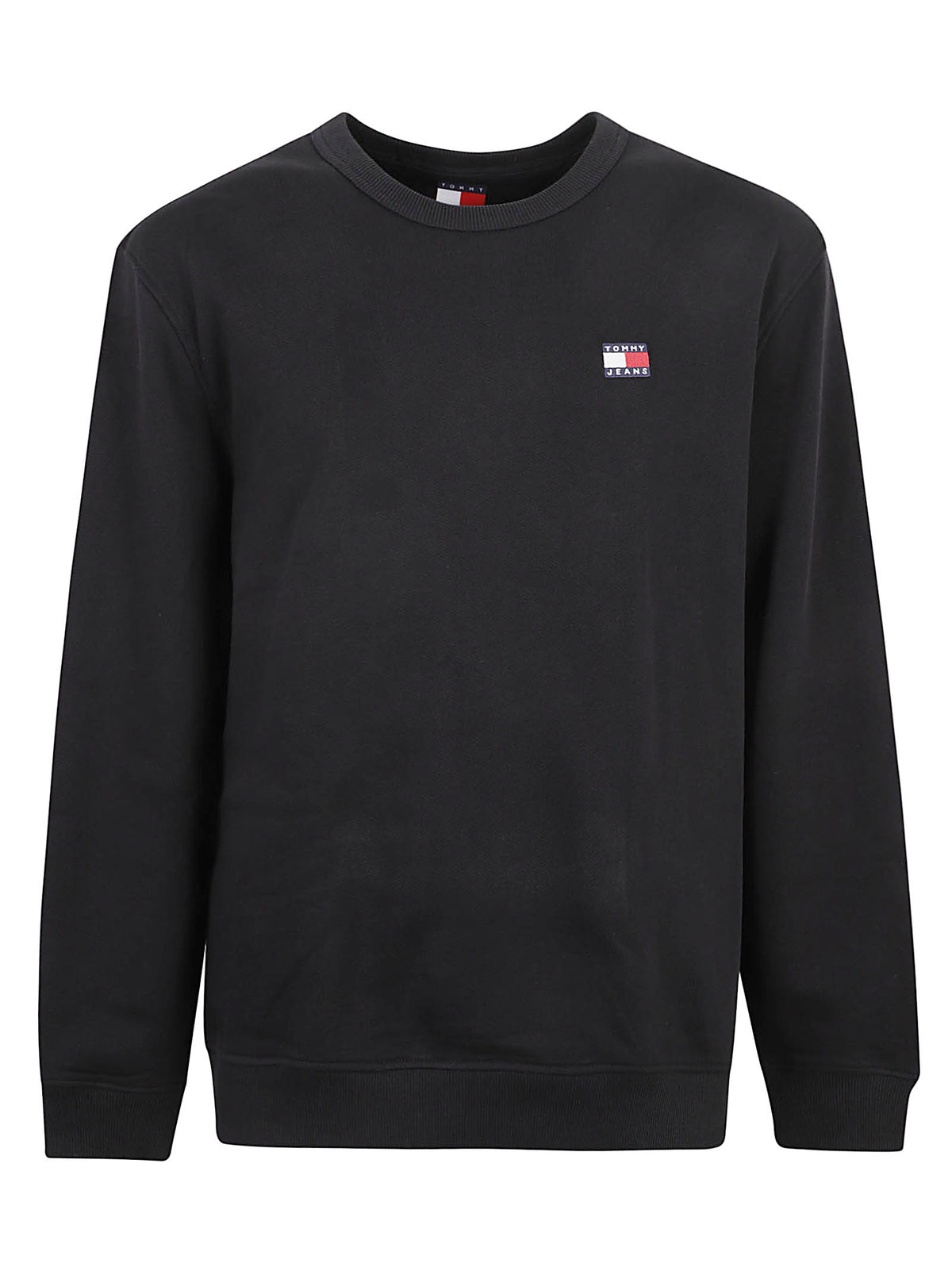 FELPA UOMO GIROCOLLO REG BADGE - TOMMY JEANS DM0DM21921 BDS Black TOMMY HILFIGER 