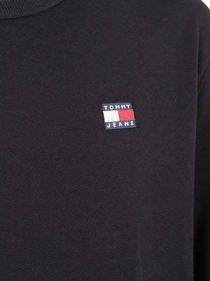 FELPA UOMO GIROCOLLO REG BADGE - TOMMY JEANS DM0DM21921 BDS Black TOMMY HILFIGER 