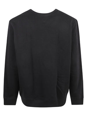FELPA UOMO GIROCOLLO REG BADGE - TOMMY JEANS DM0DM21921 BDS Black TOMMY HILFIGER 