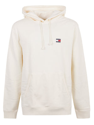 FELPA UOMO CON CAPPUCCIO REG BADGE - TOMMY JEANS<BR/> DM0DM21922 AEF CALICO TOMMY HILFIGER 