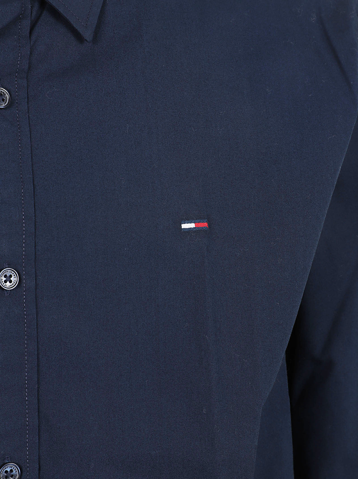 CAMICIA UOMO REG POPLIN - TOMMY JEANS<BR/> DM0DM22026 C1G DARK NIGHT NAVY TOMMY HILFIGER 
