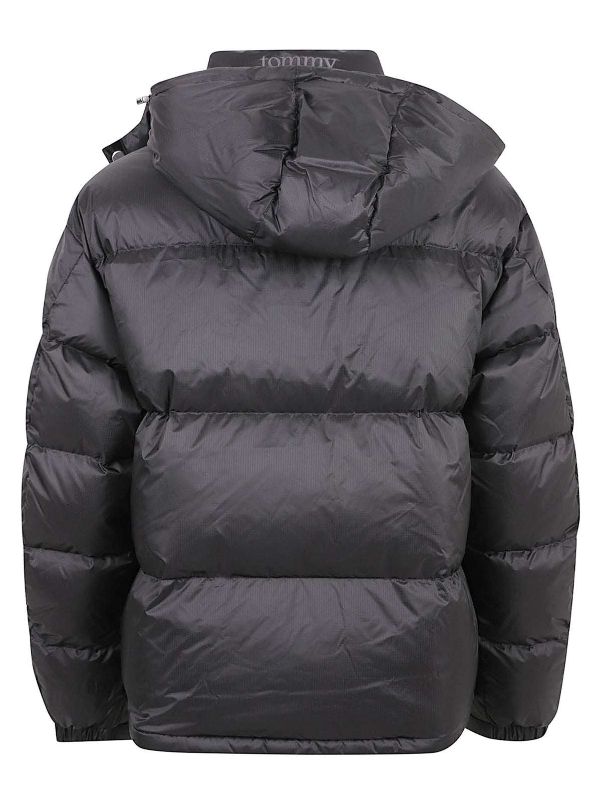 GIACCA UOMO CON CAPPUCCIO ALASKA - TOMMY JEANS<BR/> DM0DM22036 BDS Black TOMMY HILFIGER 
