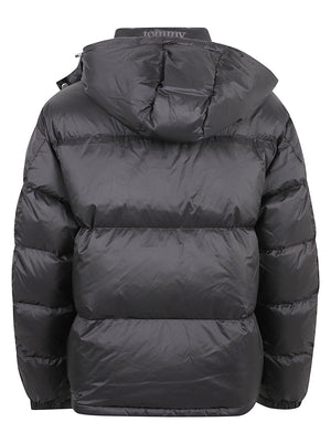 GIACCA UOMO CON CAPPUCCIO ALASKA - TOMMY JEANS<BR/> DM0DM22036 BDS Black TOMMY HILFIGER 