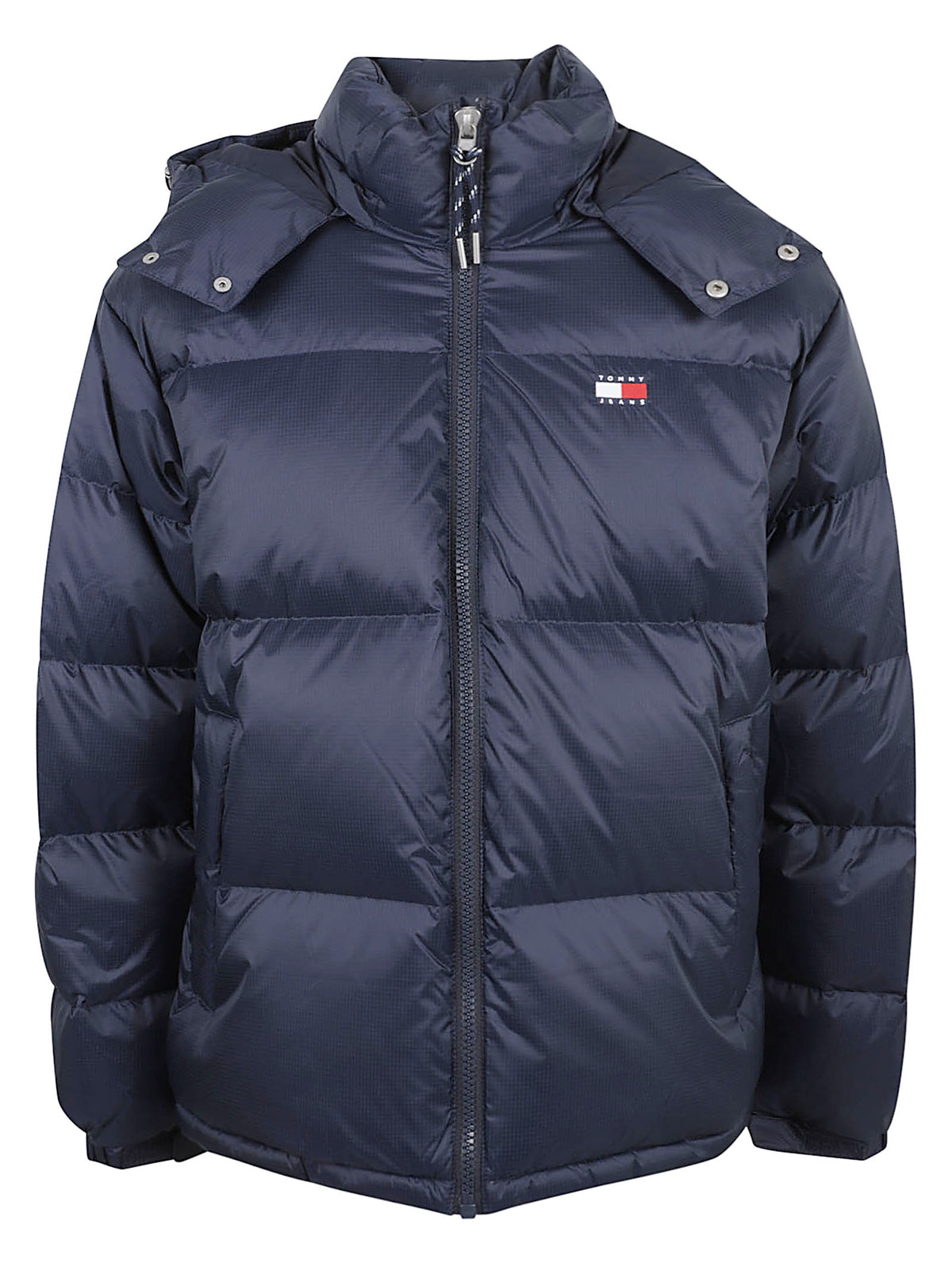 GIACCA UOMO CON CAPPUCCIO ALASKA - TOMMY JEANS DM0DM22036 C1G DARK BLUE TOMMY HILFIGER 
