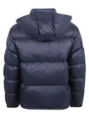 GIACCA UOMO CON CAPPUCCIO ALASKA - TOMMY JEANS DM0DM22036 C1G DARK BLUE TOMMY HILFIGER 