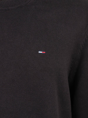 MAGLIONE UOMO GIROCOLLO SLIM ESS LIGHT - TOMMY JEANS <BR/> DM0DM22853 BDS Black TOMMY HILFIGER 