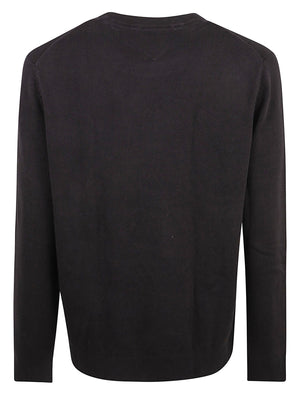 MAGLIONE UOMO GIROCOLLO SLIM ESS LIGHT - TOMMY JEANS <BR/> DM0DM22853 BDS Black TOMMY HILFIGER 