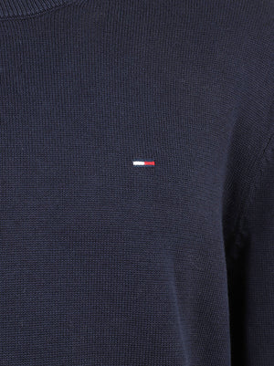 MAGLIONE UOMO GIROCOLLO SLIM ESS LIGHT - TOMMY JEANS <BR/> DM0DM22853 C1G DARK NIGHT NAVY TOMMY HILFIGER 