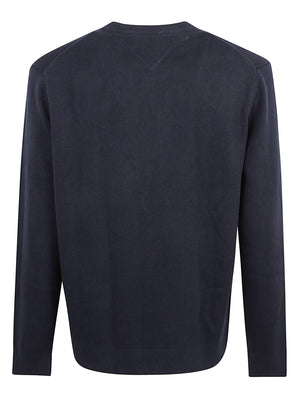 MAGLIONE UOMO GIROCOLLO SLIM ESS LIGHT - TOMMY JEANS <BR/> DM0DM22853 C1G DARK NIGHT NAVY TOMMY HILFIGER 