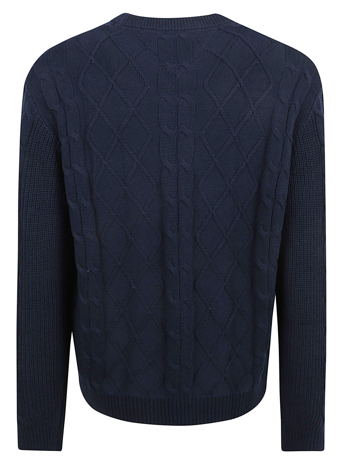 MAGLIONE UOMO GIROCOLLO REG CLASSIC FLAG CABLE - TOMMY JEANS<BR/> DM0DM23405 C1G DARK NIGHT NAVY TOMMY HILFIGER 