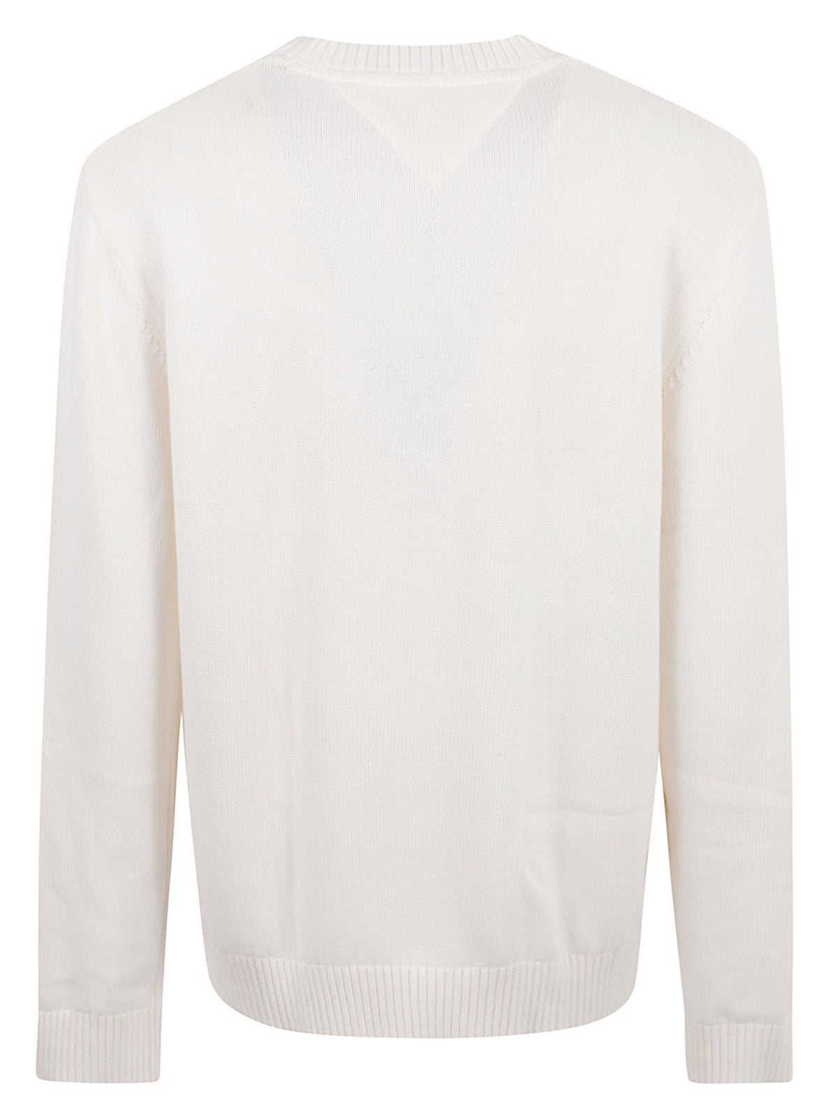 MAGLIONE UOMO GIROCOLLO REG FLAG - TOMMY JEANS<BR/> DM0DM23413 YBH ANCIENT WHITE TOMMY HILFIGER 