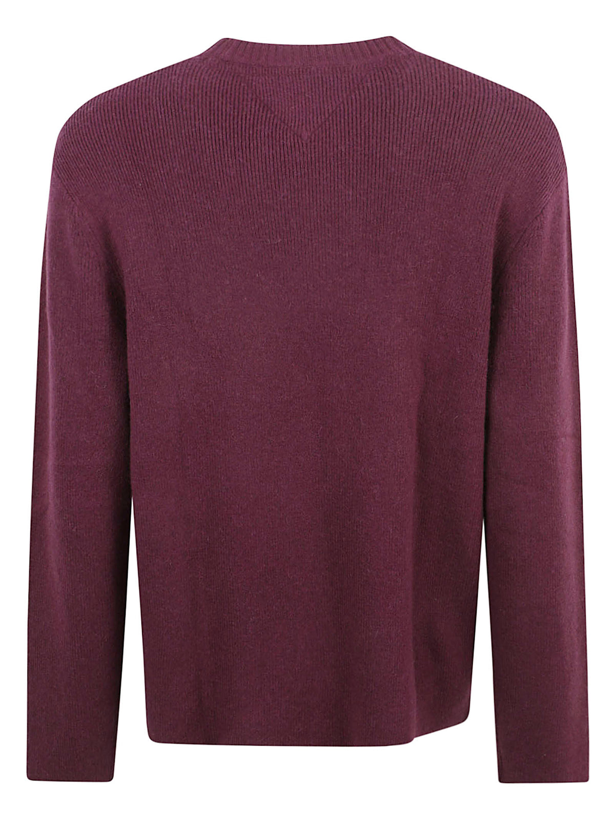 MAGLIONE UOMO GIROCOLLO REG WOOL MIX - TOMMY JEANS<BR/> DM0DM23572 V11 CALYPSO BERRY TOMMY HILFIGER 