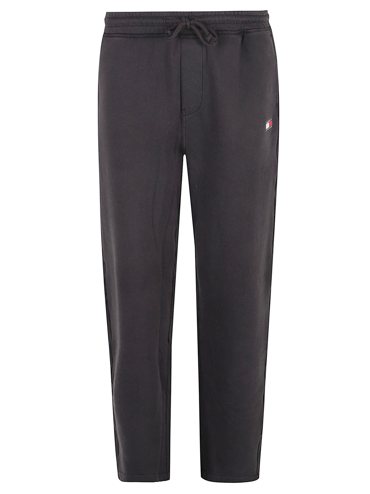 PANTALONE TUTA UOMO REG BADGE - TOMMY JEANS DM0DM23729 BDS Black TOMMY HILFIGER 