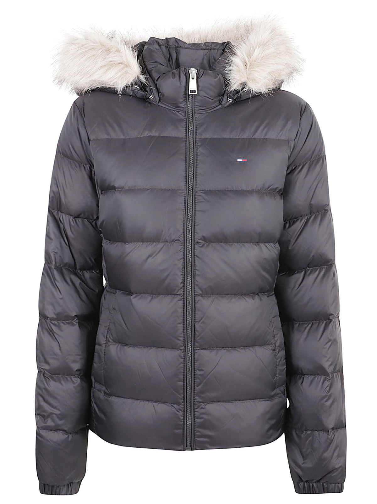 GIACCA DONNA CON CAPPUCCIO TJW BASIC HOODED DOWN JACKET EXT - TOMMY JEANS DW0DW18312 BDS Black TOMMY HILFIGER 