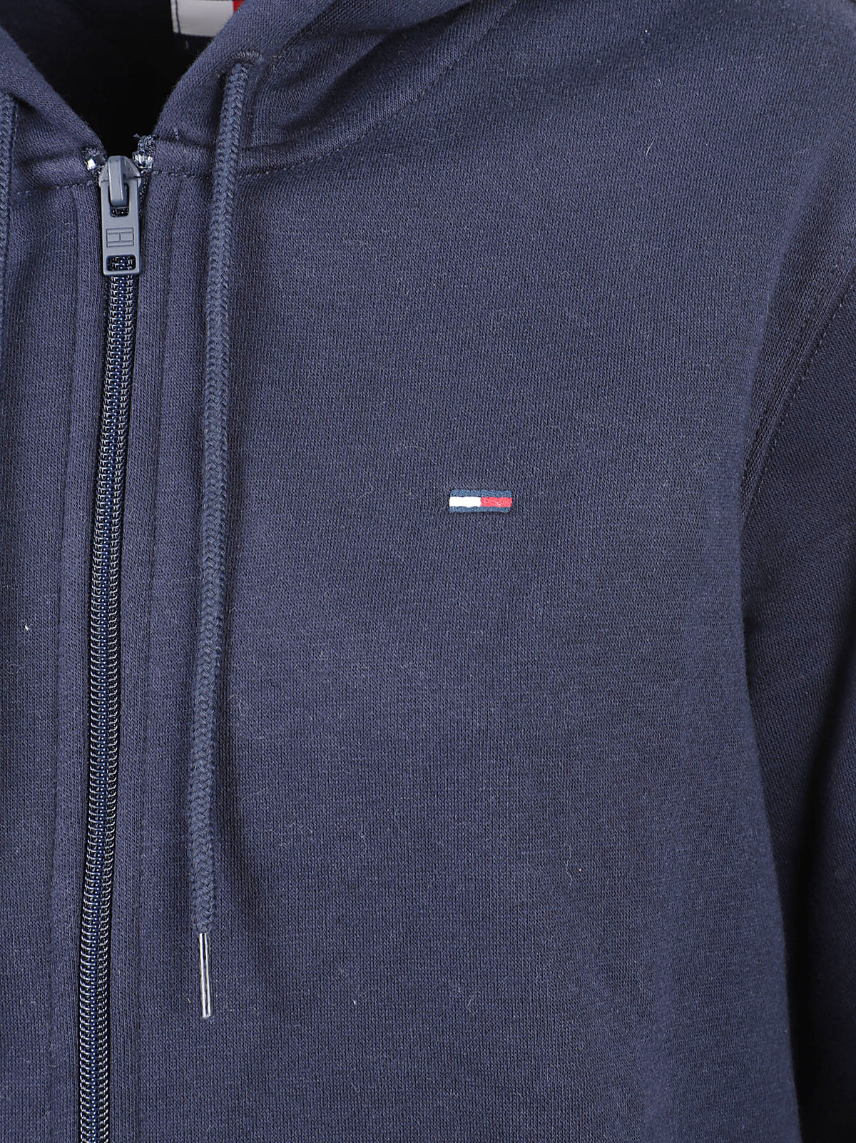 FELPA DONNA CON CAPPUCCIO TJW REG S FLAG ZIP - TOMMY JEANS DW0DW19729 C1G DARK BLUE TOMMY HILFIGER 