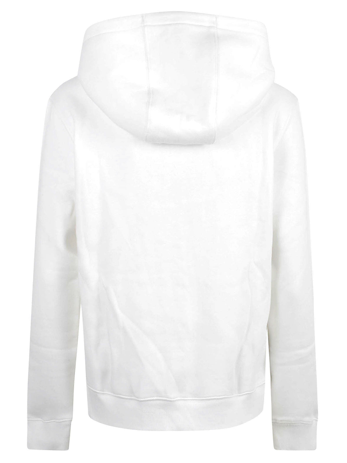 FELPA DONNA CON CAPPUCCIO TJW REG S FLAG ZIP - TOMMY JEANS<BR/> DW0DW19729 YBL Ecru TOMMY HILFIGER 