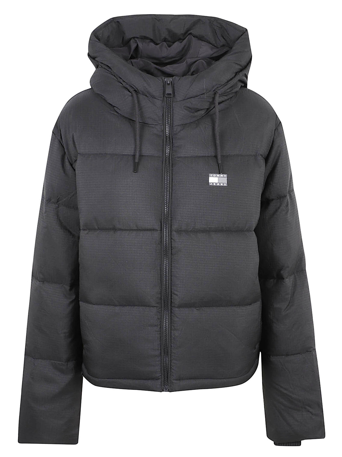 GIACCA DONNA IMBOTTITA TJW HOODED PUFFER JACKET - TOMMY JEANS <BR/> DW0DW21625 BDS Black TOMMY HILFIGER 