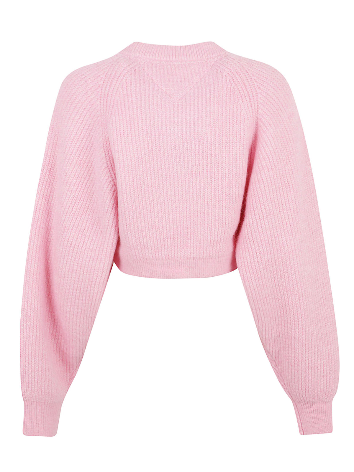 MAGLIONE GIROCOLLO DONNA TJW CROP BADGE - TOMMY JEANS DW0DW22024 TPF PINK SUGAR TOMMY HILFIGER 