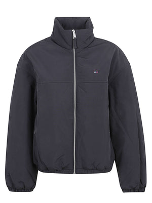 GIACCA DONNA IMBOTTITA TJW PADDED HIGH NECK - TOMMY JEANS <BR/> DW0DW22908 BDS Black TOMMY HILFIGER 