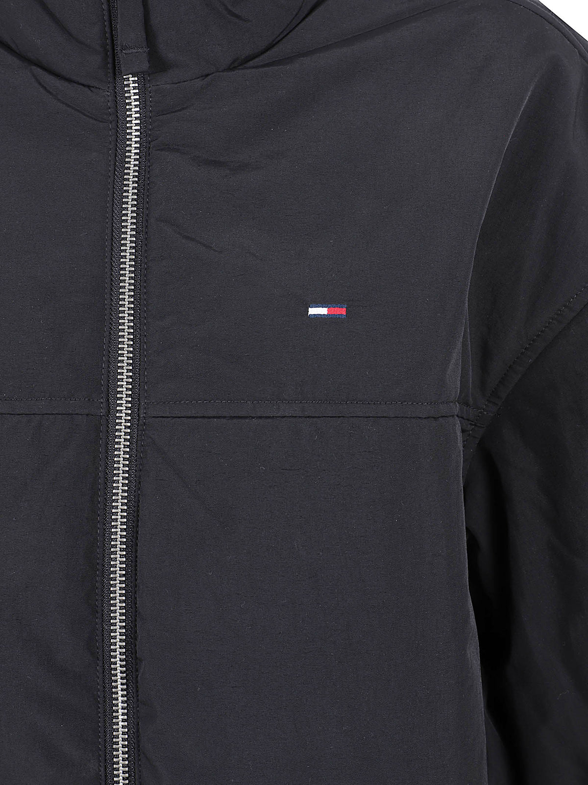 GIACCA DONNA IMBOTTITA TJW PADDED HIGH NECK - TOMMY JEANS <BR/> DW0DW22908 BDS Black TOMMY HILFIGER 