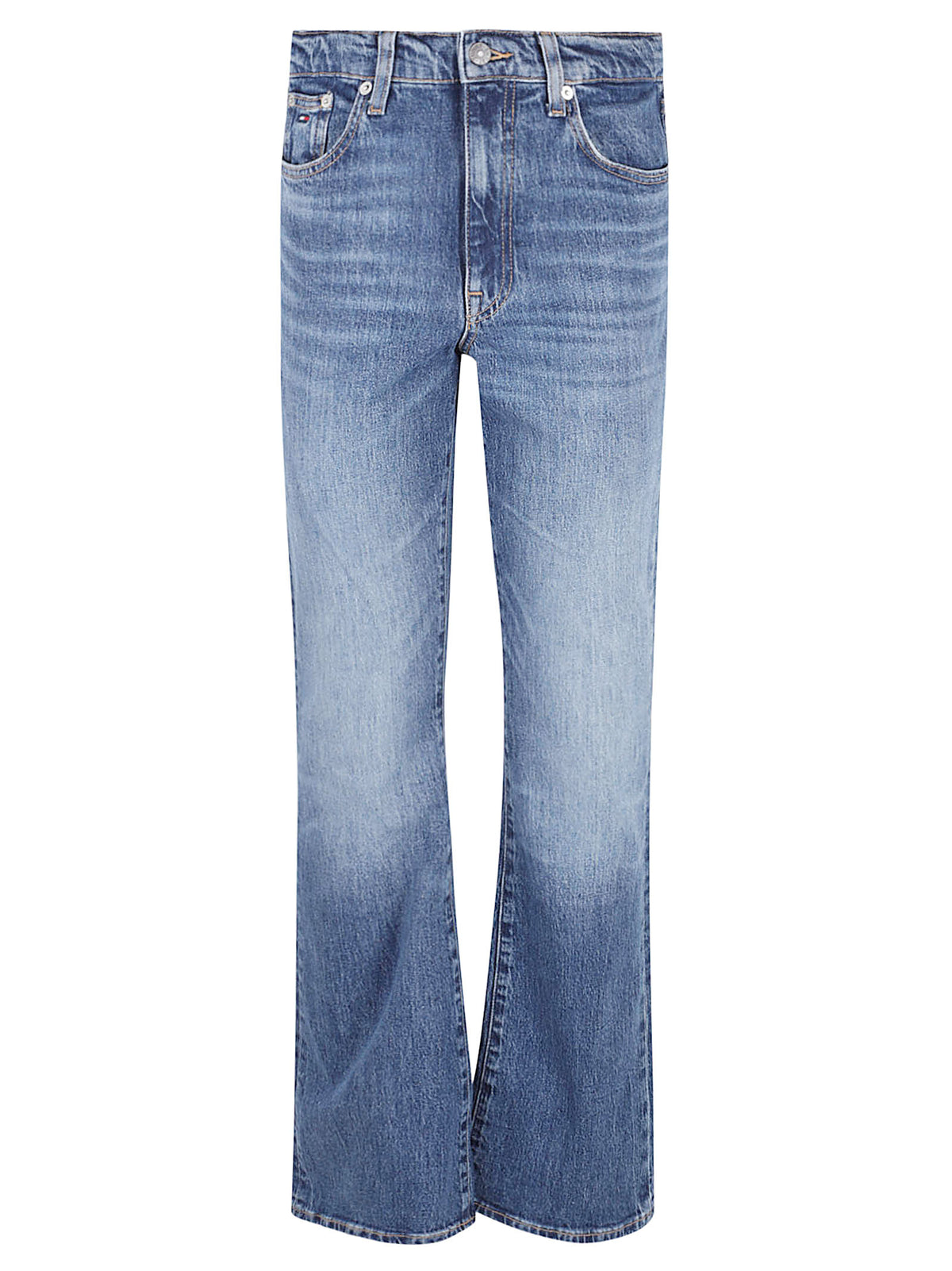 JEANS DONNA SYLVIA HIGH RISE FLARED - TOMMY JEANS DW0DW23077 1BK DENIM DARK TOMMY HILFIGER 