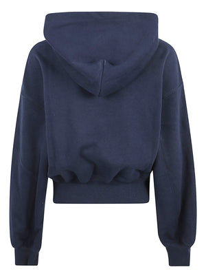 FELPA DONNA CON CAPPUCCIO TJW OVS SH TOMMY ARCH - TOMMY JEANS DW0DW23455 C1G DARK BLUE TOMMY HILFIGER 