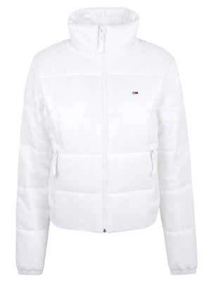 GIACCA DONNA TJW REG PADDED - TOMMY JEANS<BR/> DW0DW23487 YBL Ecru TOMMY HILFIGER 