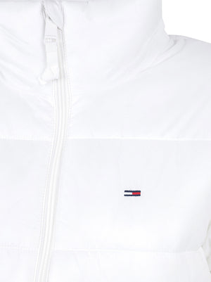 GIACCA DONNA TJW REG PADDED - TOMMY JEANS<BR/> DW0DW23487 YBL Ecru TOMMY HILFIGER 