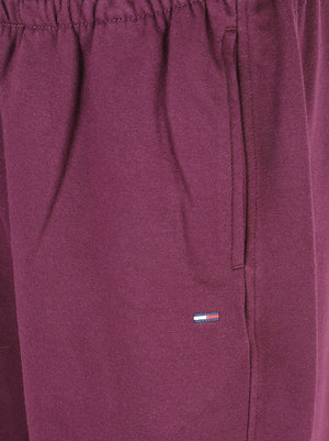 PANTALONE TUTA DONNA TJW ESSENTIAL STR LEG - TOMMY JEANS DW0DW23551 V11 CALYPSO BERRY TOMMY HILFIGER 
