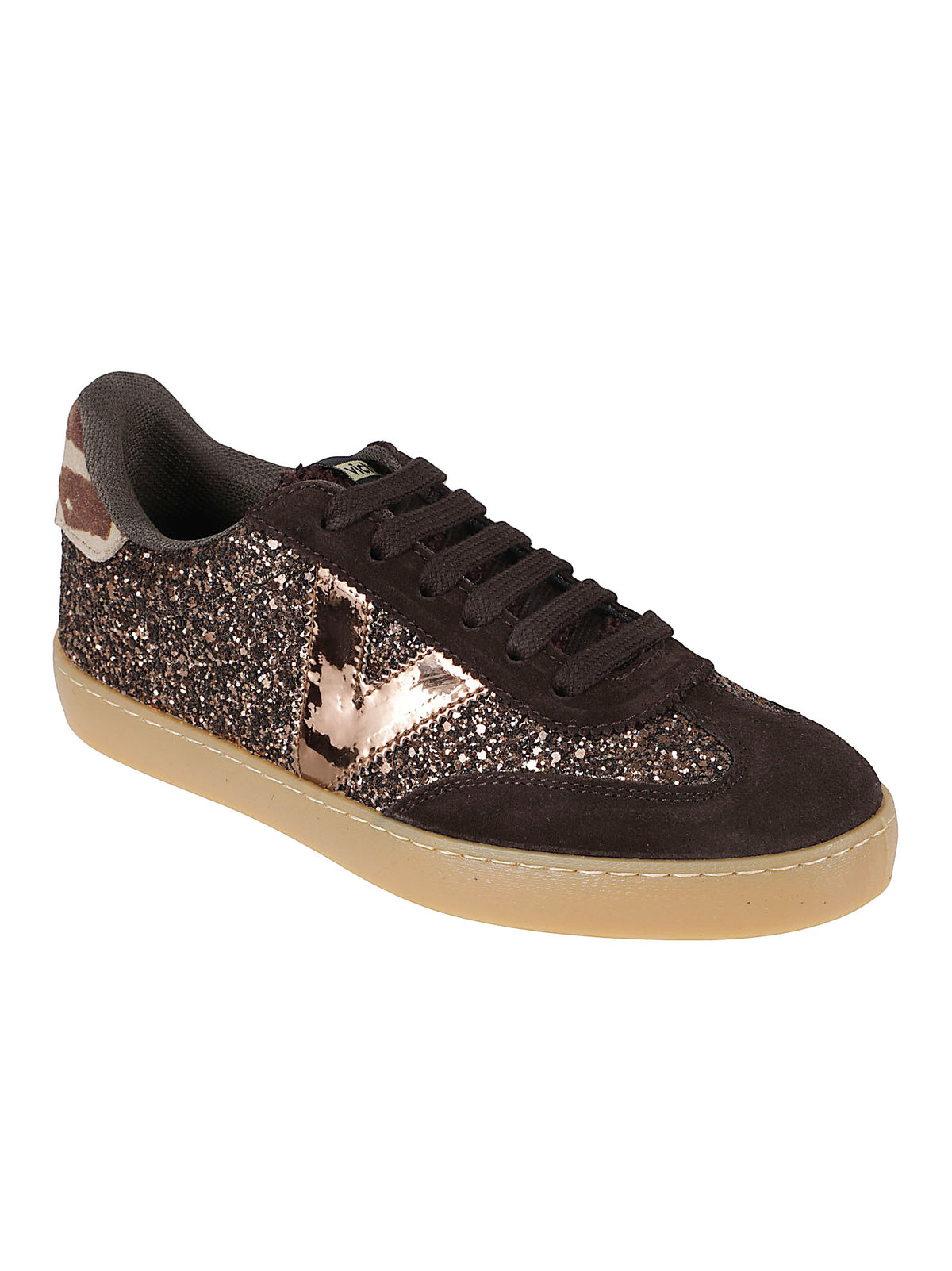 SNEAKERS DONNA BERLÍN CICLISTA GLITTER - VICTORIA 1126223 MARRON  VICTORIA 