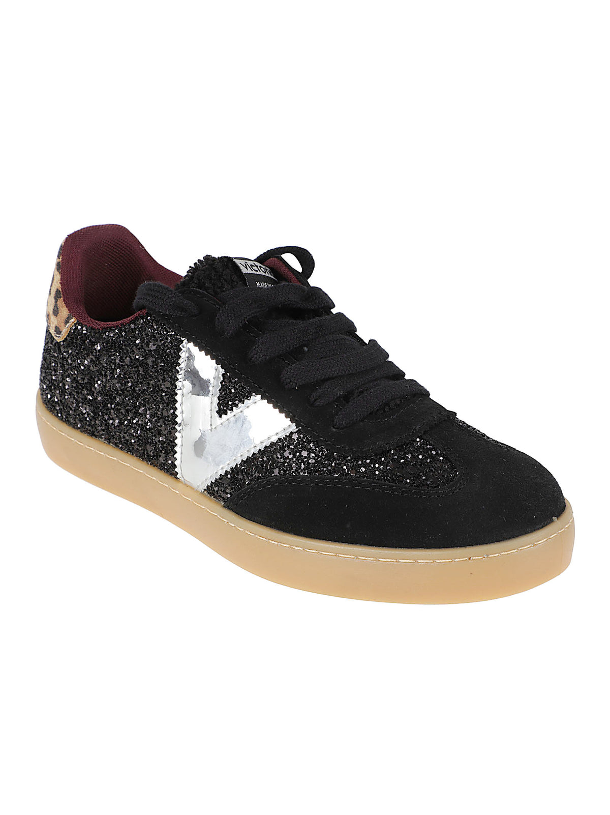 SNAKERS DONNA BERLÍN CICLISTA GLITTER - VICTORIA <BR/> 1126223 NEGRO  VICTORIA 