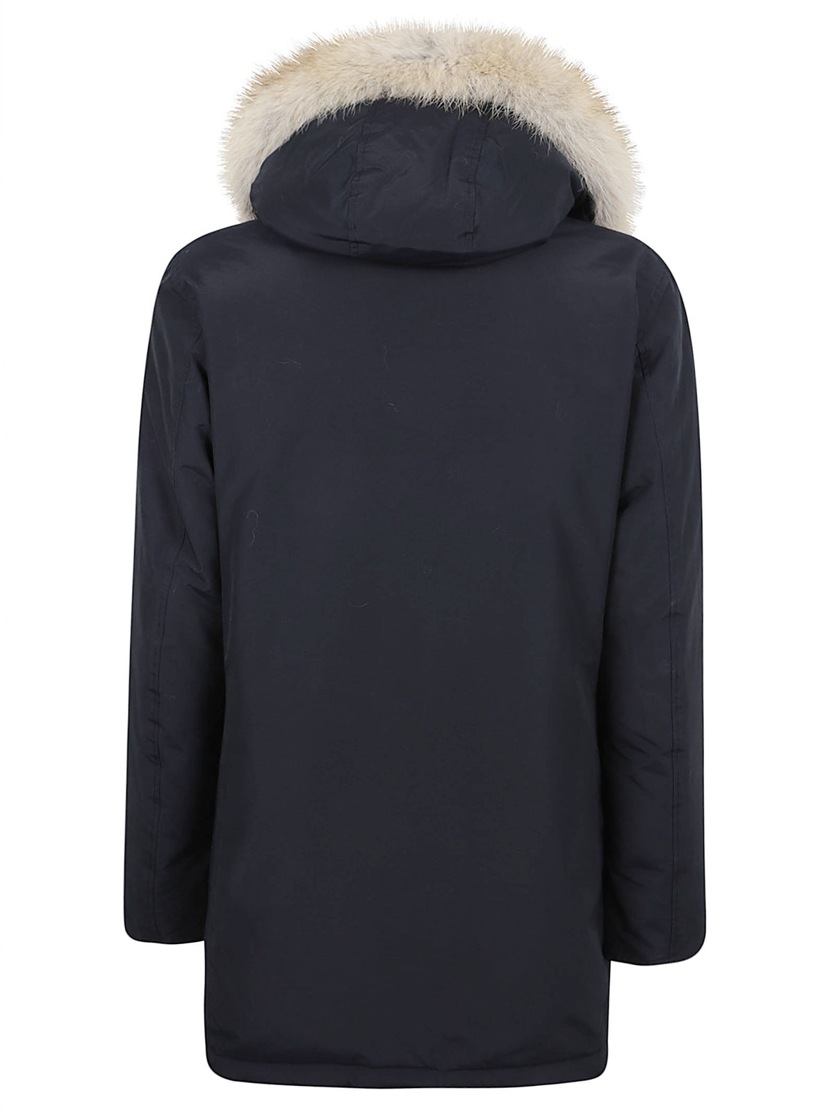GIACCA UOMO CON CAPPUCCIO ARTIC PELLICCIA - WOOLRICH CFWOOU0482MBUT0001 MLB MELTON BLUE WOOLRICH 