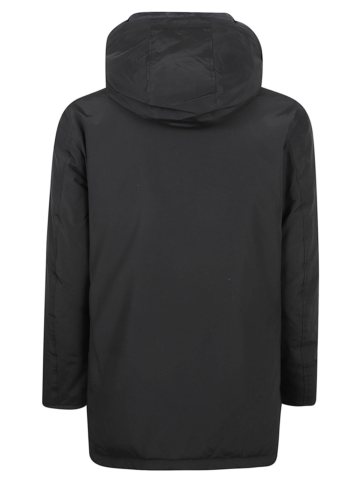 GIACCA UOMO CON CAPPUCCIO ARTIC - WOOLRICH <BR/> CFWOOU0483MBUT0001 BLK Black WOOLRICH 