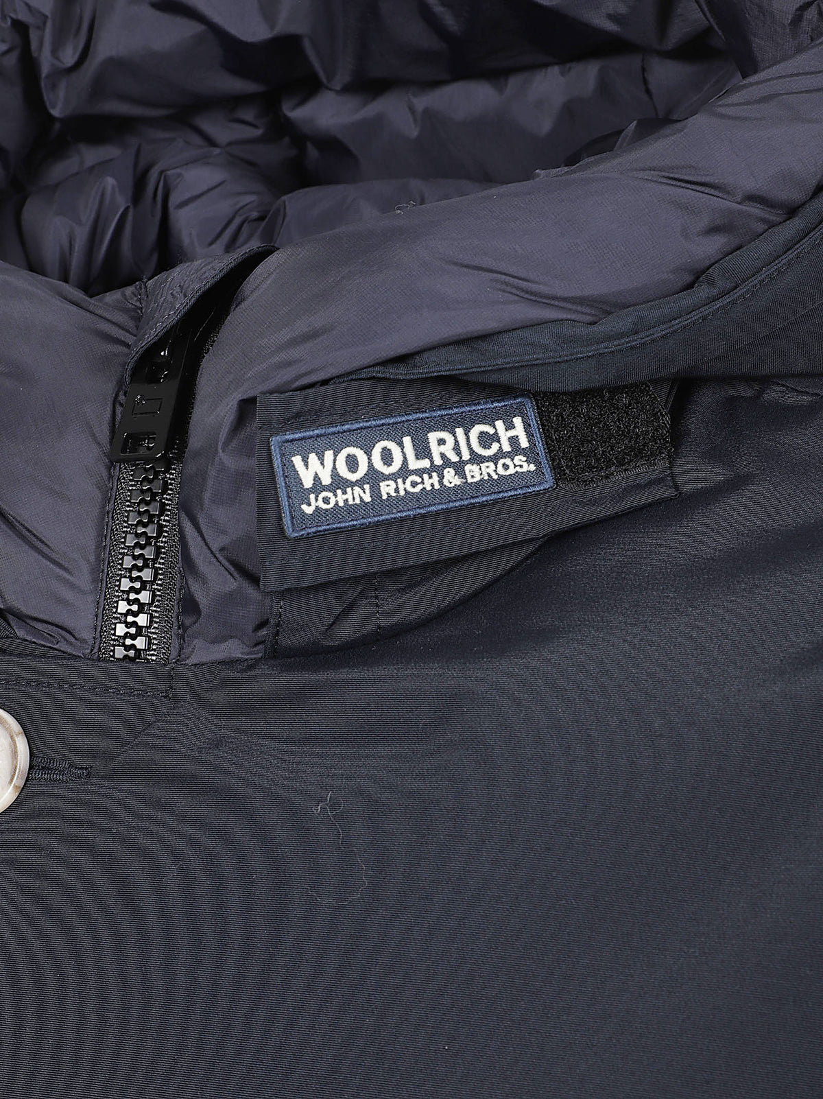GIACCA UOMO CON CAPPUCCIO ARTIC - WOOLRICH CFWOOU0483MBUT0001 MLB MELTON BLUE WOOLRICH 