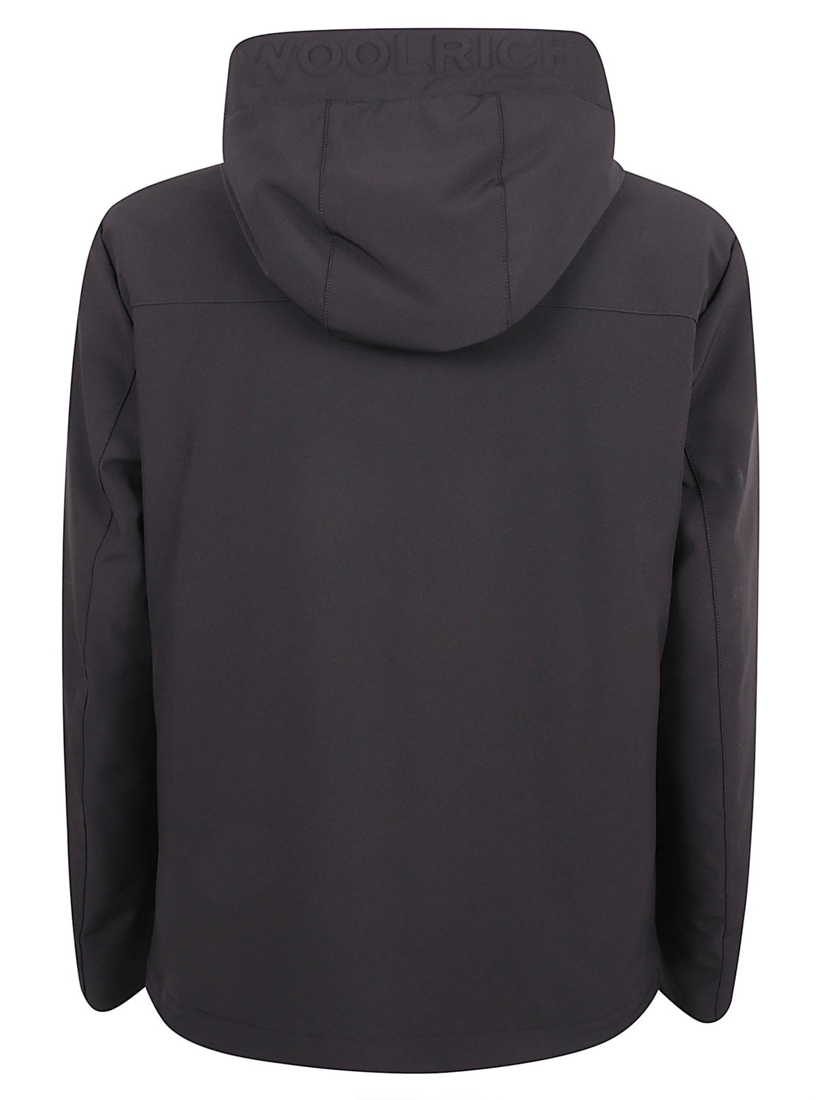 GIACCA UOMO CON CAPPUCCIO SOFT SHELL PACIFIC - WOOLRICH <BR/> CFWOOU1047MBUT3496 100 Black WOOLRICH 