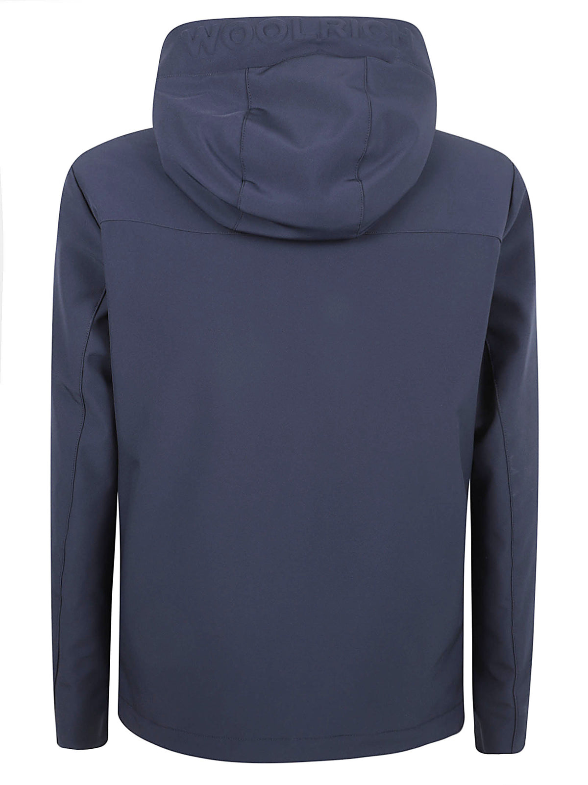GIACCA UOMO CON CAPPUCCIO SOFT SHELL PACIFIC - WOOLRICH<BR/> CFWOOU1047MBUT3496 3989 MELTON BLUE WOOLRICH 