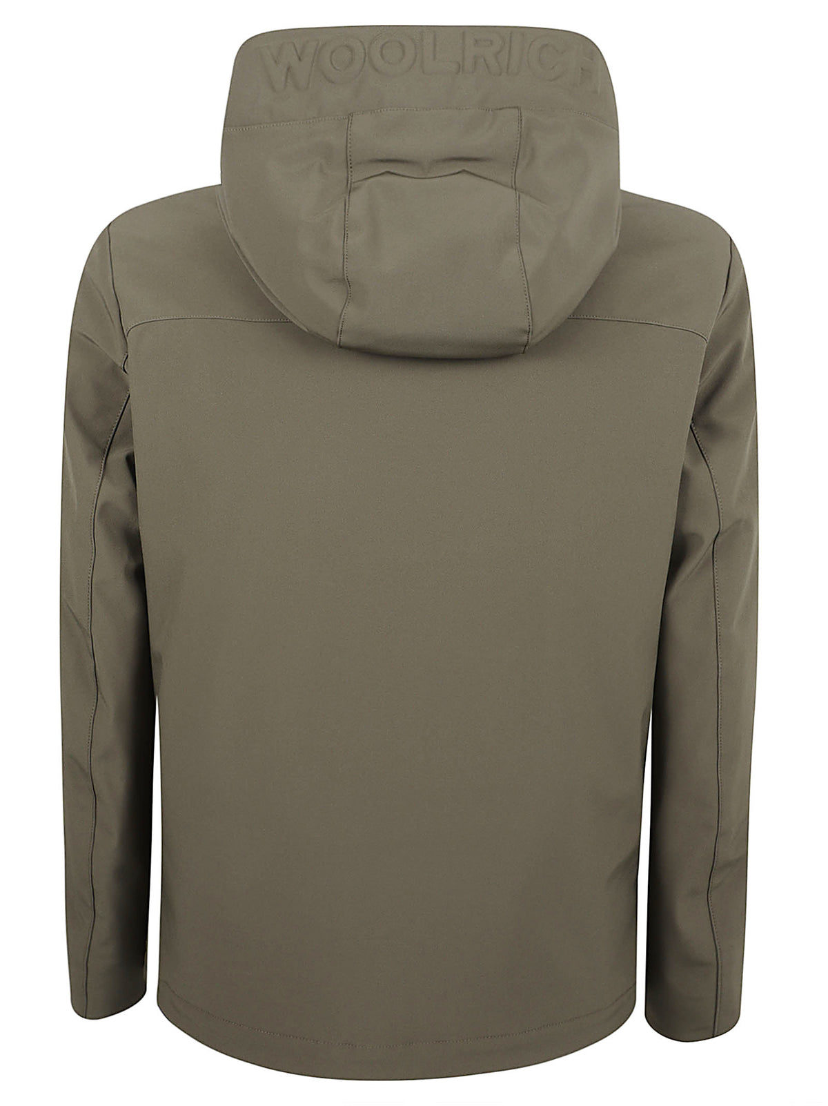 GIACCA UOMO CON CAPPUCCIO  SOFT SHELL PACIFIC - WOOLRICH CFWOOU1047MBUT3496 614 Dark Green WOOLRICH 